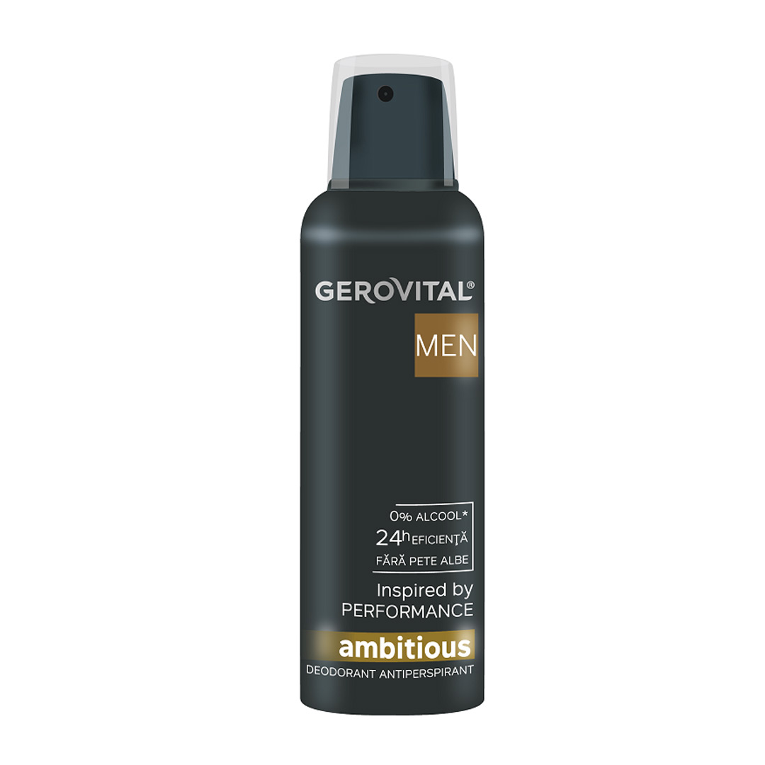 Deodorant antiperspirant Ambitious, 150 ml, Gerovital Men