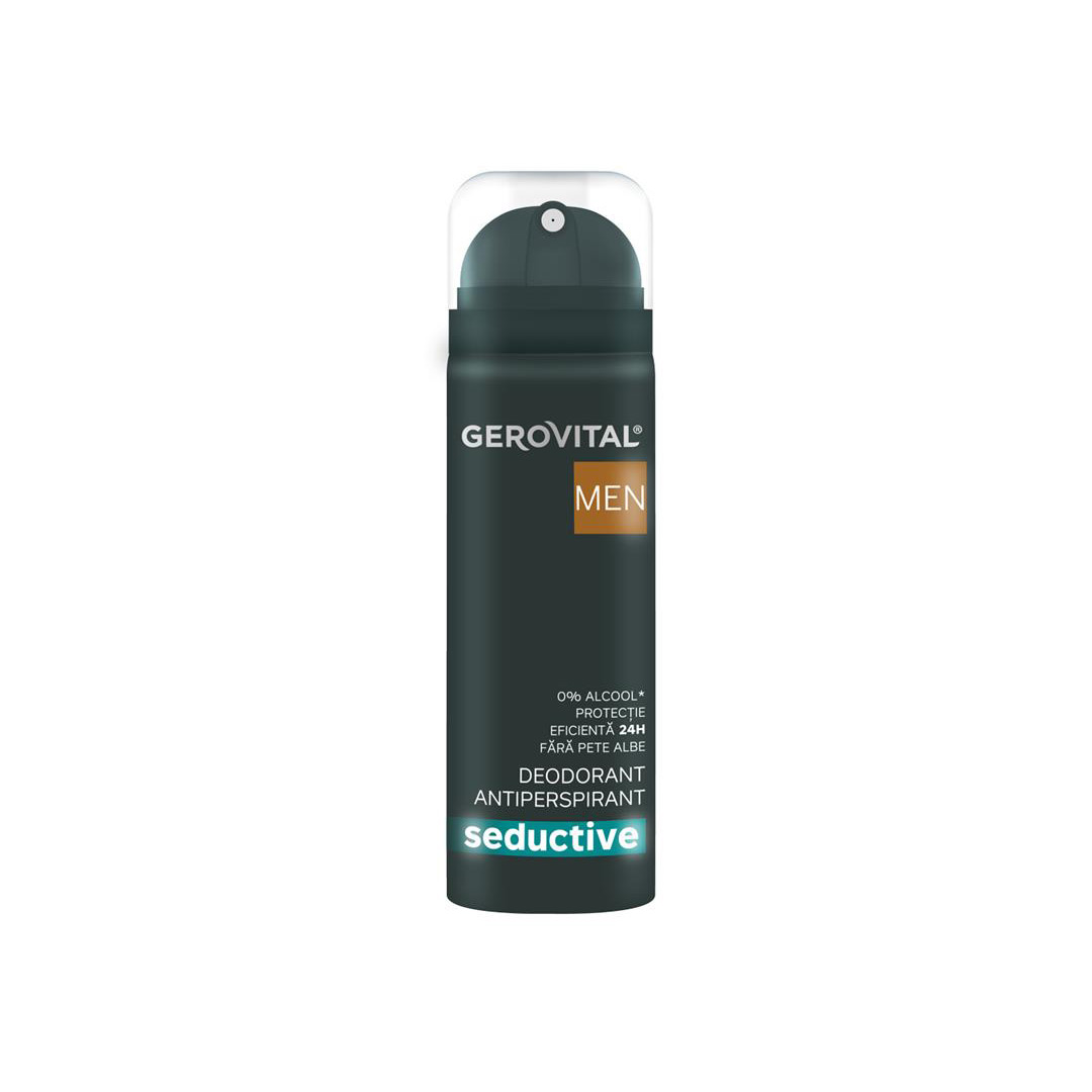 Deodorant Antiperspirant Seductive 150 ml, Gerovital Men, Farmec