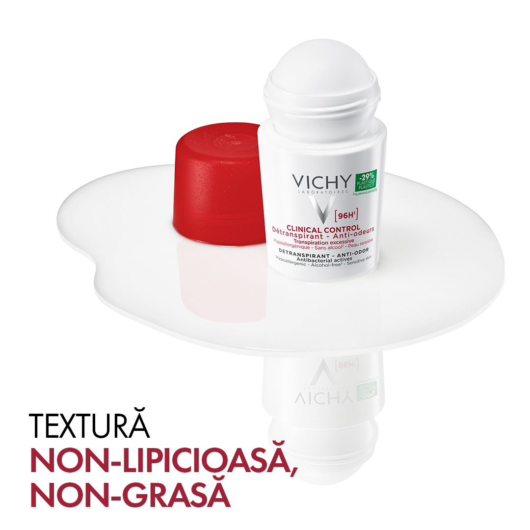 Deodorant roll-on antiperspirant Clinical Control, 50 ml, Vichy, [2],farmaciabajan.ro