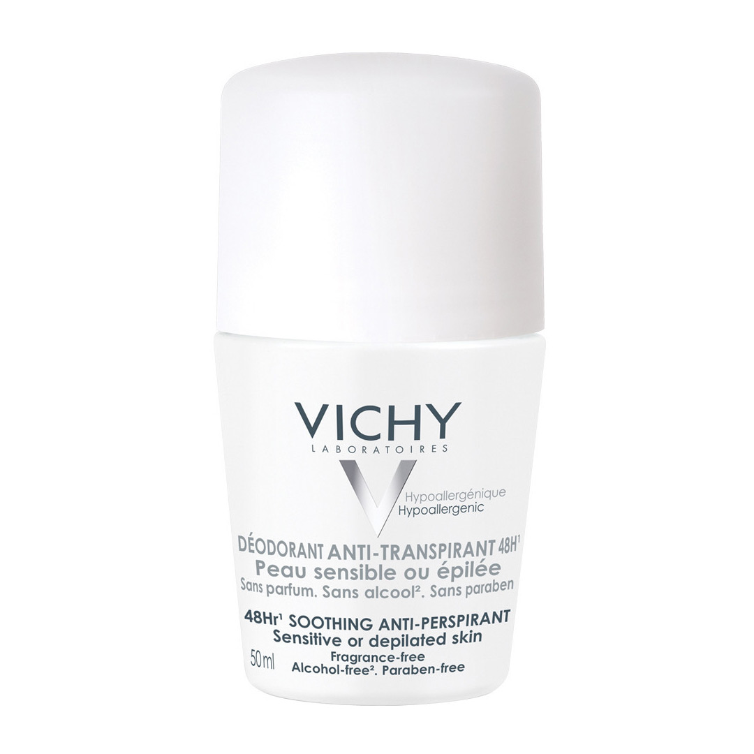 Deodorant roll-on Vichy antiperspirant fără parfum 48h, 50 ML