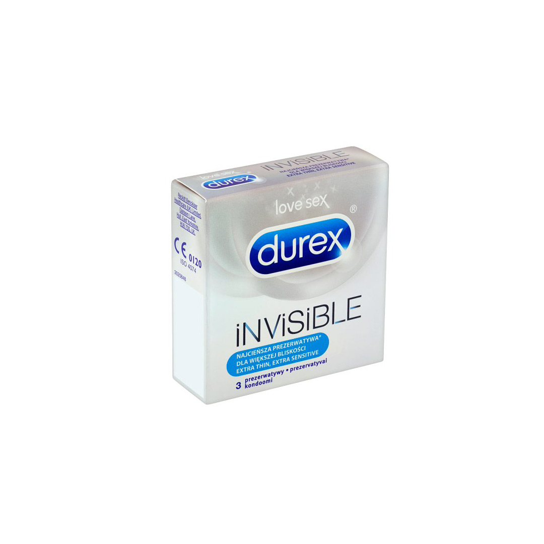 Prezervative Durex Invisible, 3 bucati