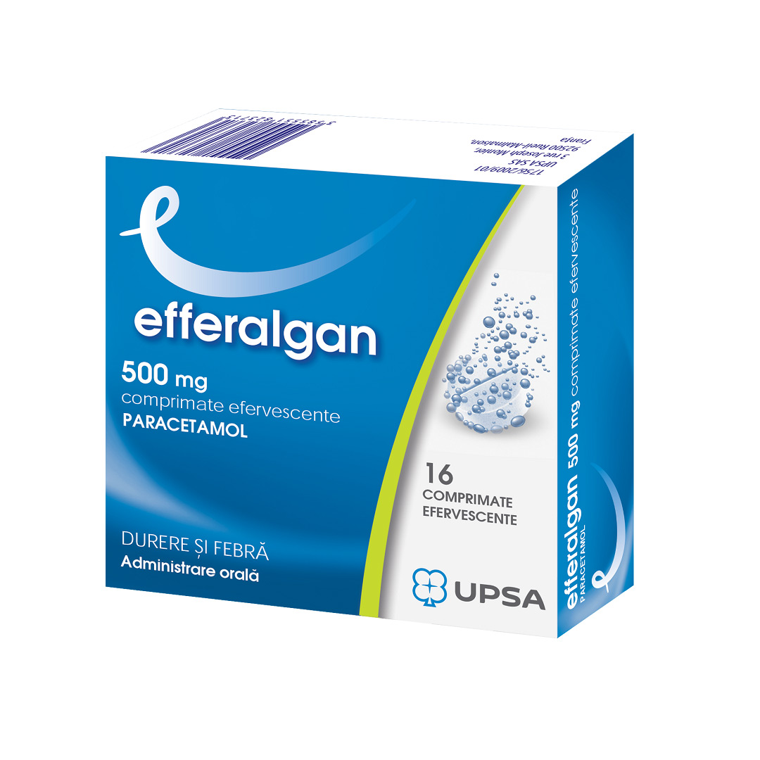 Efferalgan paracetamol 500 mg, 16 comprimate, Bristol Myers Squibb