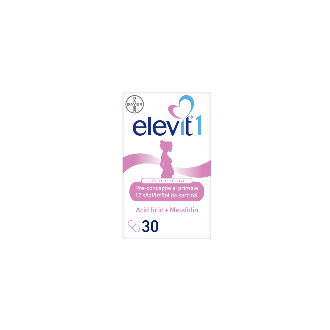 Elevit 1 Multivitamine pentru pre-conceptie si sarcina, 30 comprimate, Bayer