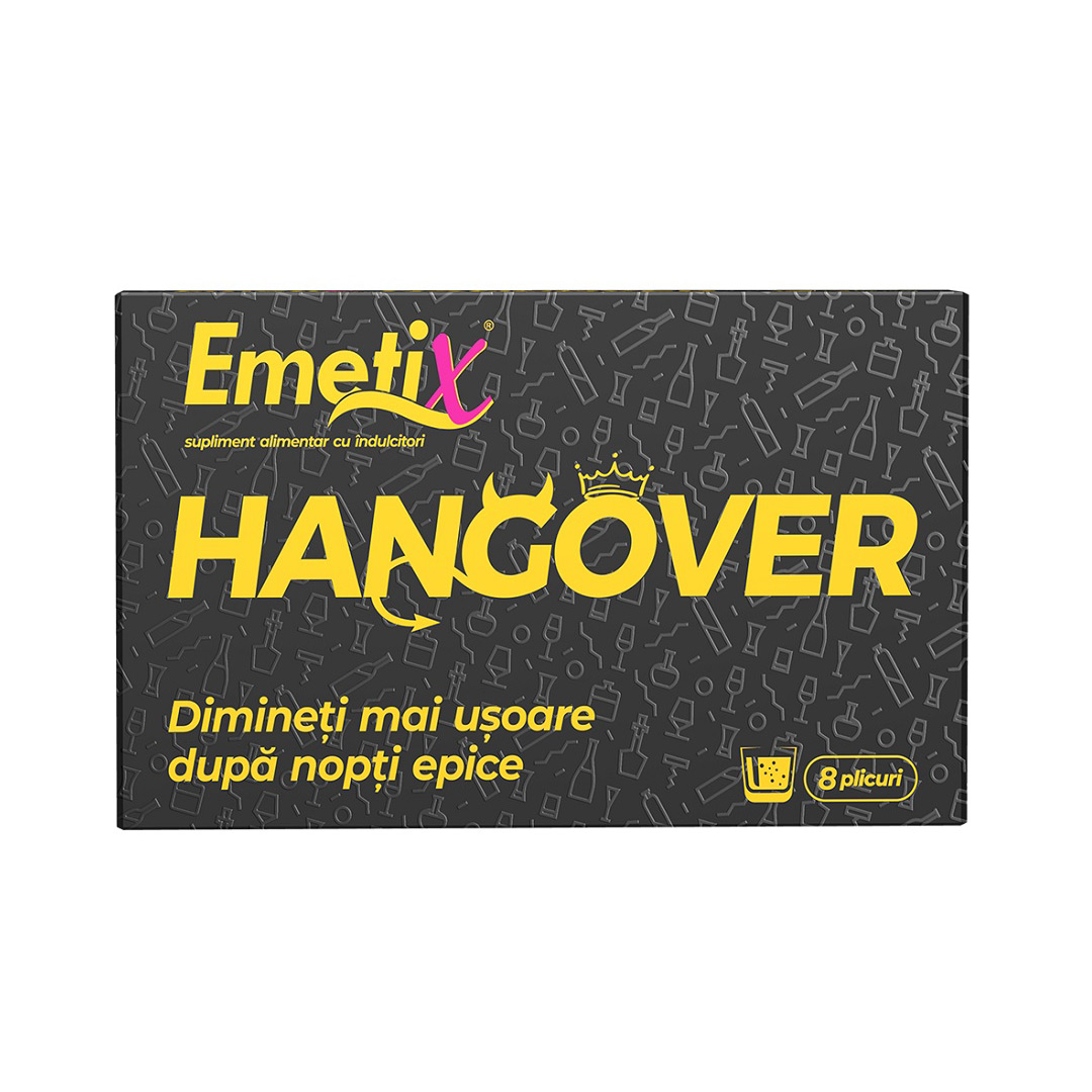 Emetix Hangover, 8 plicuri, Fiterman