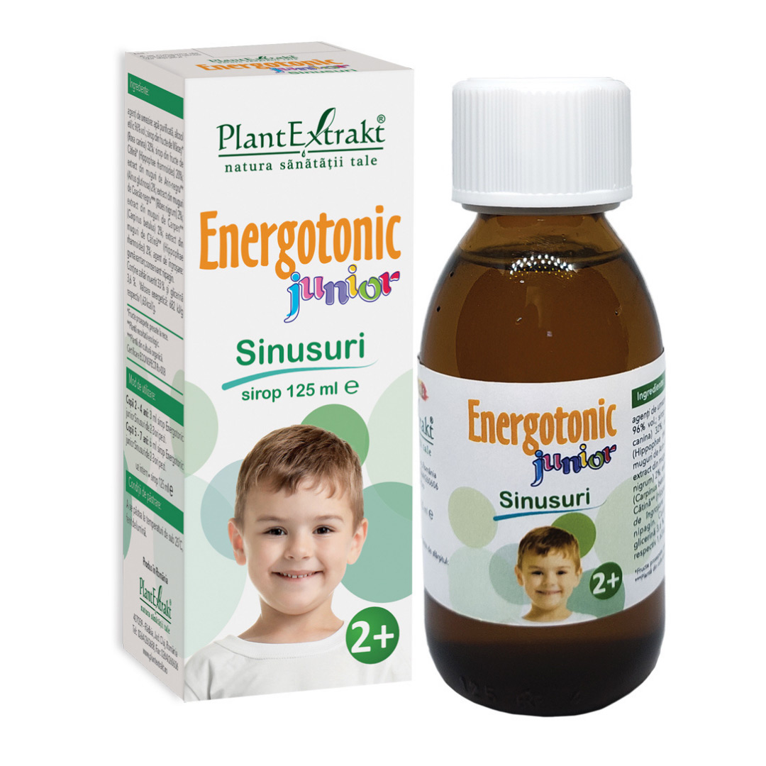 Energotonic Junior Sinusuri, +2 ani, 125 ml, Plant Extrakt