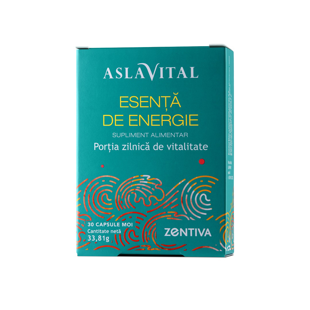 Esenta de Energie, portia zilnica de vitalitate Aslavital, 30 capsule moi, Zentiva