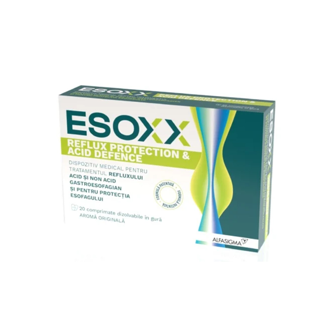 Esoxx reflux protection & Acid defence, 20 comprimate, Alfasigma