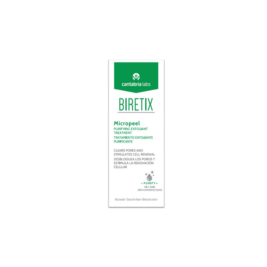 Exfoliant pentru ten gras cu imperfectiuni Biretix Micropeel, 50 ml, Cantabria Labs