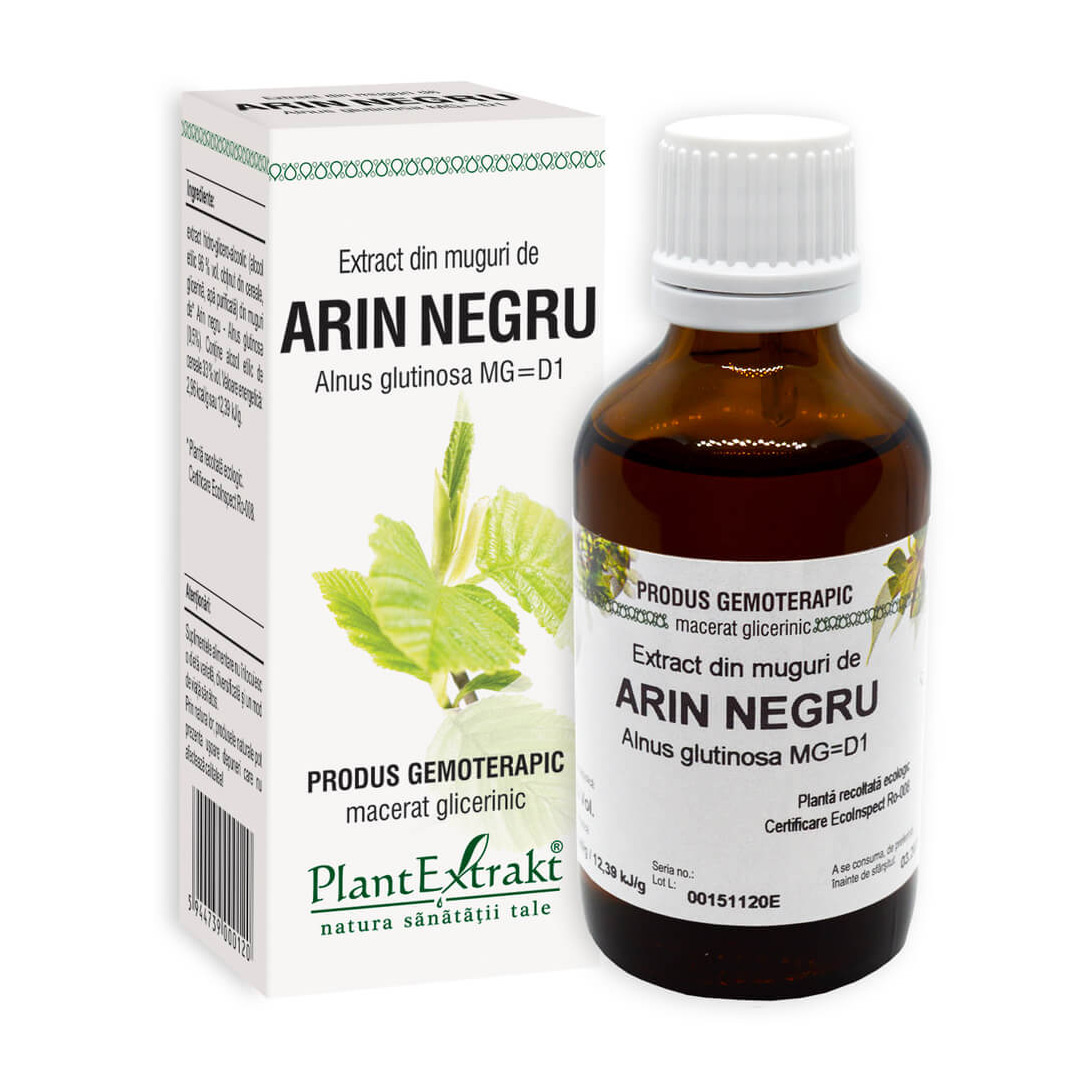 Extract din muguri de Arin Negru, 50 ml, Plant Extrakt