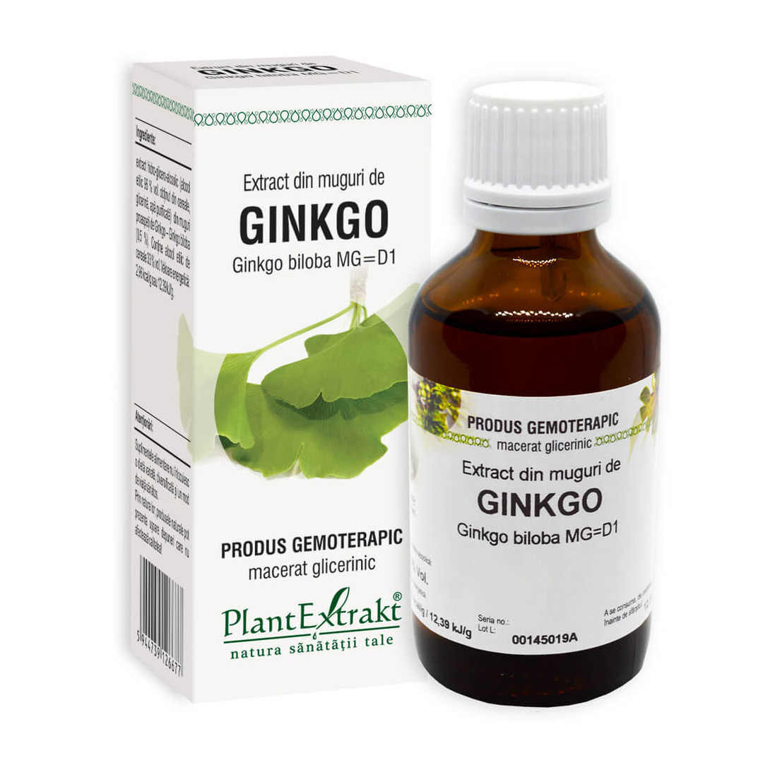 Extract din muguri de Ginkgo Biloba, 50 ml, Plant Extrakt