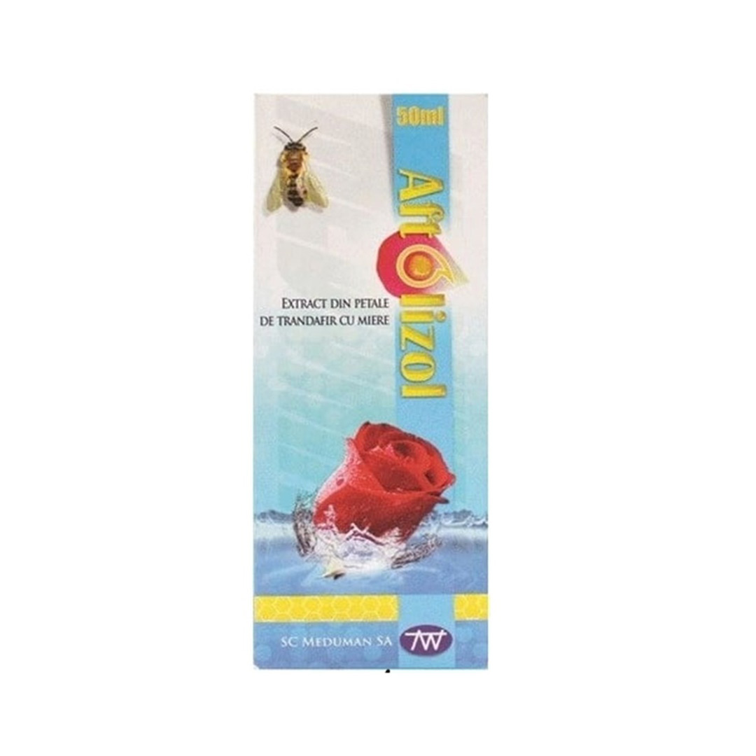 Extract din petale de trandafir cu miere Aftolizol, 50 ml, Meduman