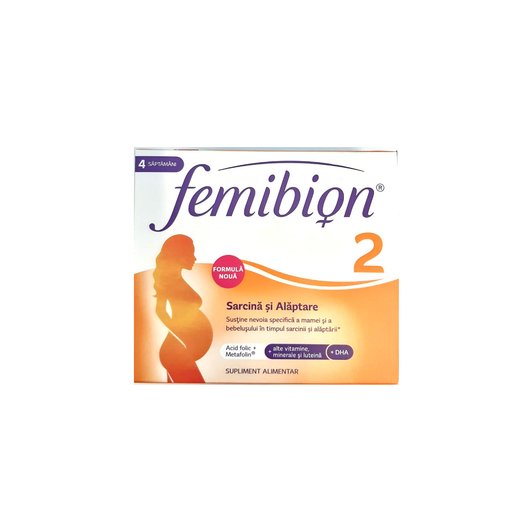 Femibion 2, sarcina usoara si alaptare, 56 comprimate, Merck