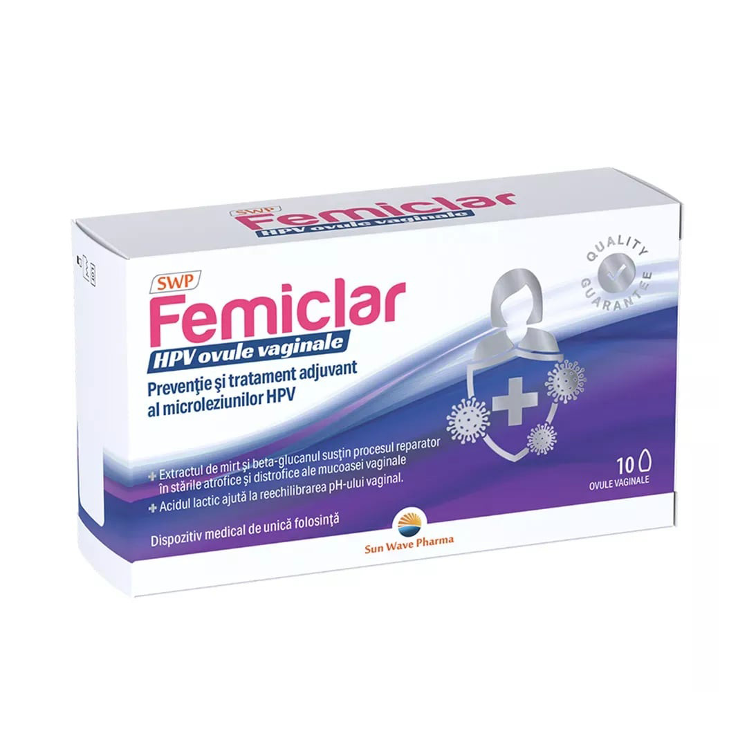Femiclar HPV, 10 ovule, Sun Wave