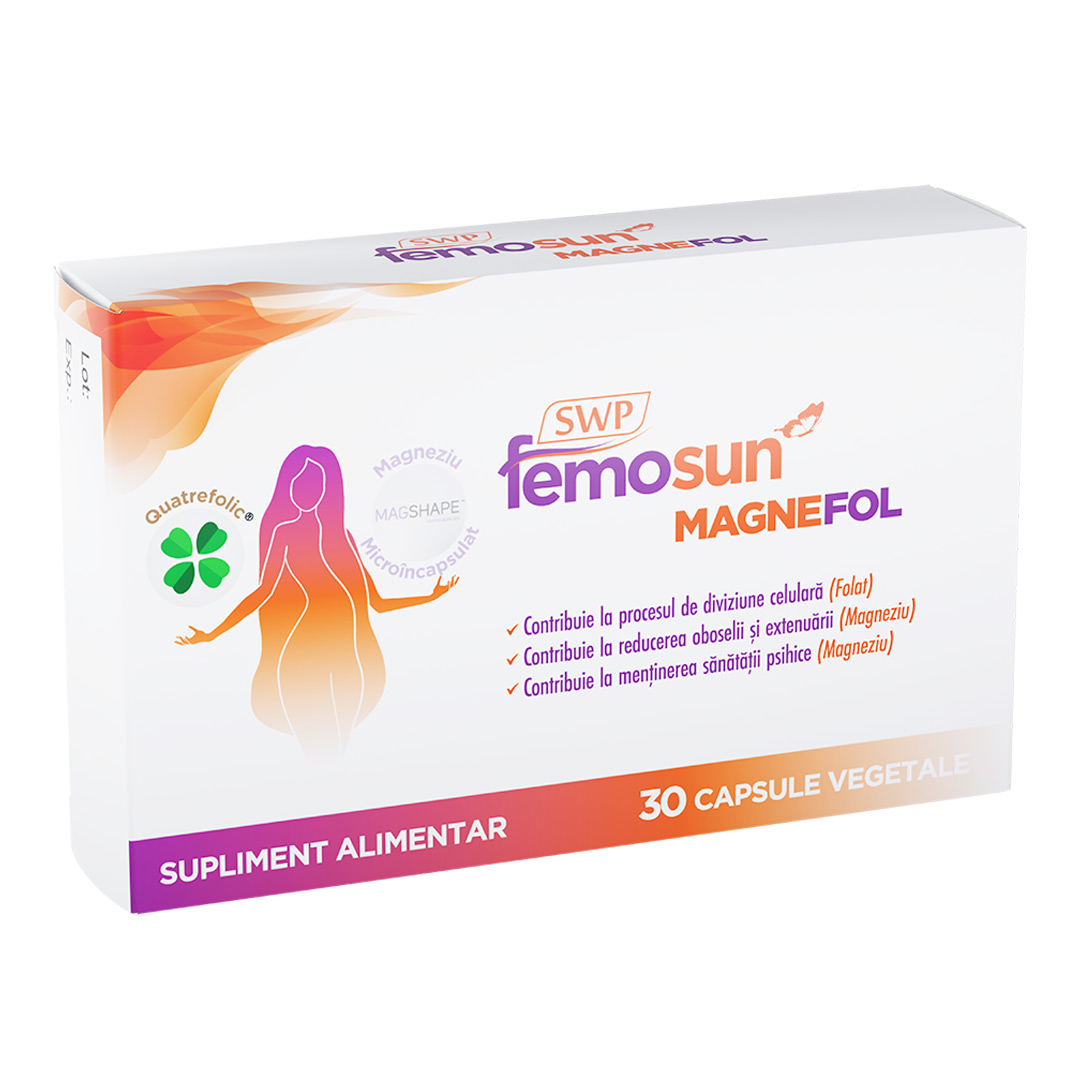 Femosun Magnefol, 30 capsule vegetale, Sun Wave Pharma