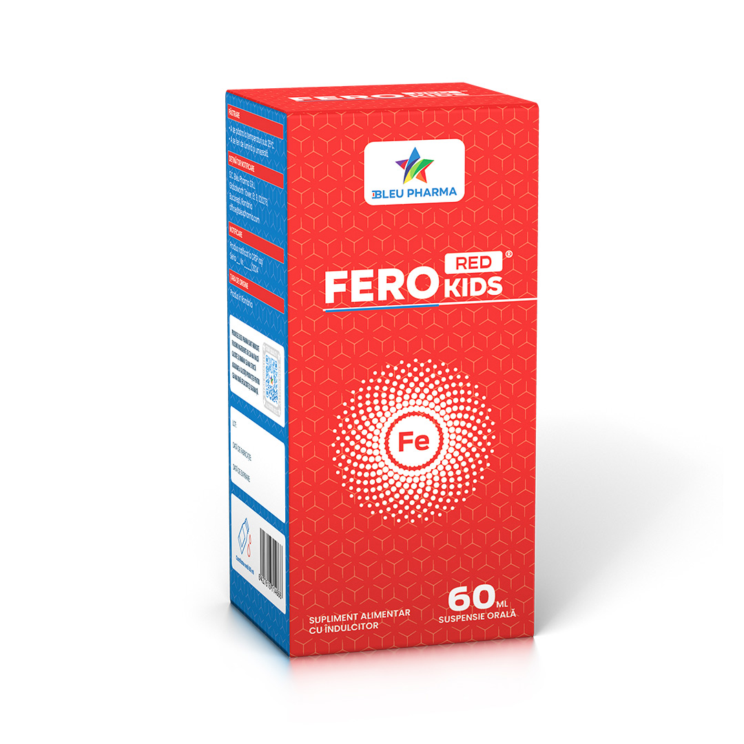 Fier liposomal pentru copii Fero Red Kids, 60 ml, Bleu Pharma