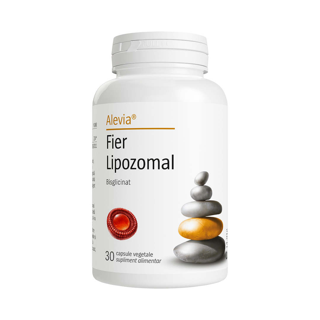 Fier lipozomal, 30 capsule vegetale, Alevia