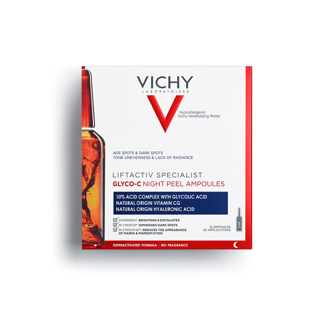 Fiole pentru exfoliere nocturna Liftactiv Specialist Glyco-C, 10 fiole, Vichy
