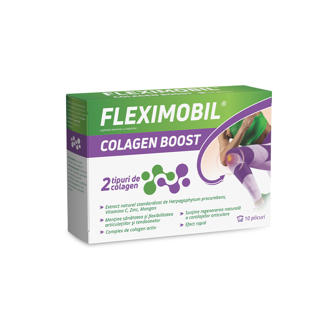 Fleximobil Colagen Boost, 10 plicuri, Fiterman