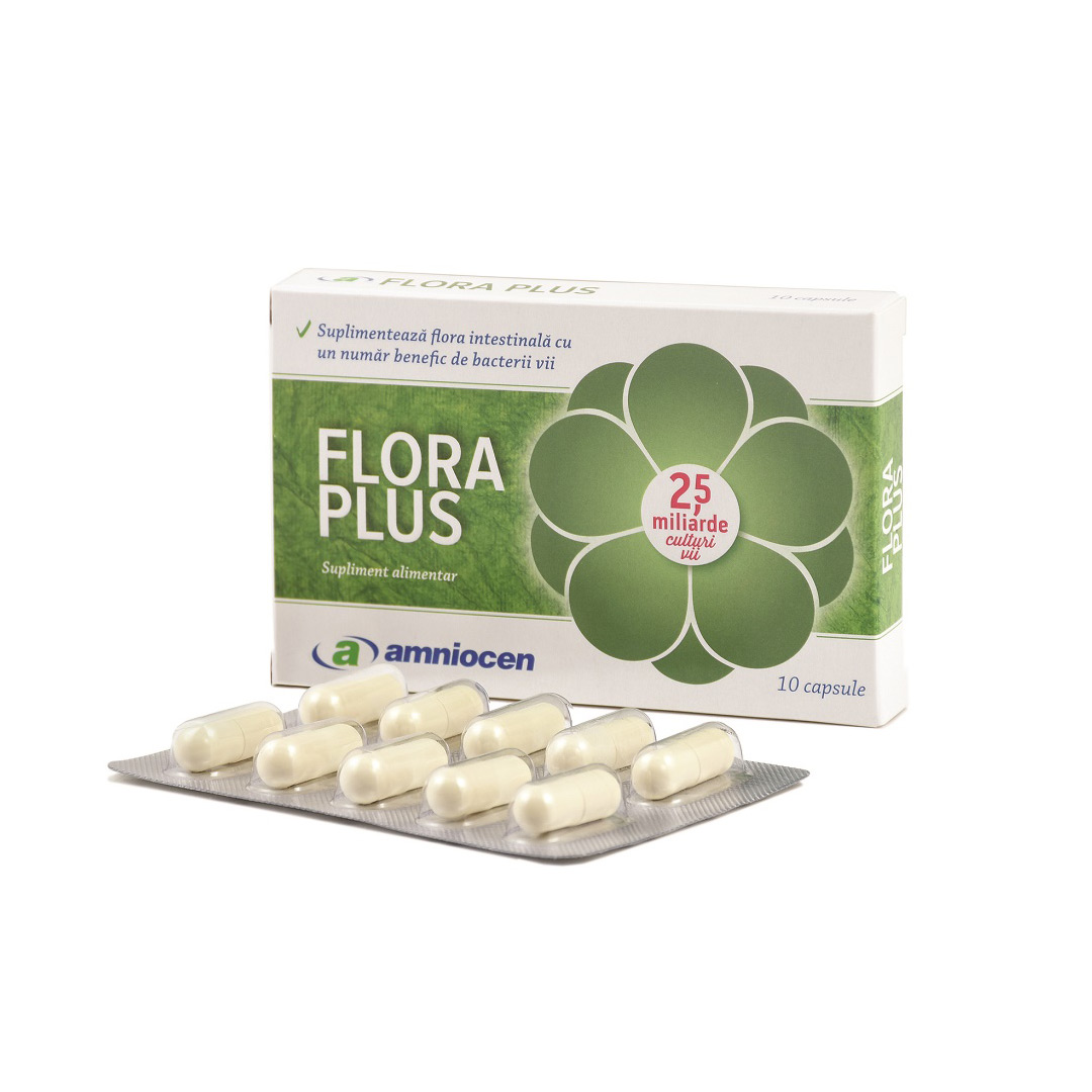 Flora Plus, 10 capsule vegetale, Amniocen