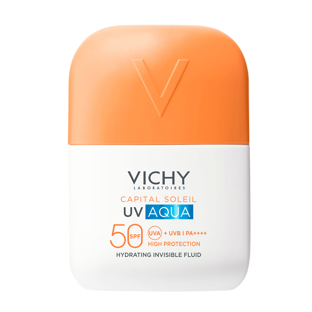 Fluid hidratant invizibil cu protectie solara SPF 50 Capital Soleil UV Aqua, 50 ml, Vichy
