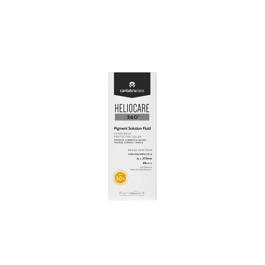 Fluid solar pentru fata cu SPF50+ Pigment Solution Fluid Heliocare 360º, 50ml, Cantabria Labs