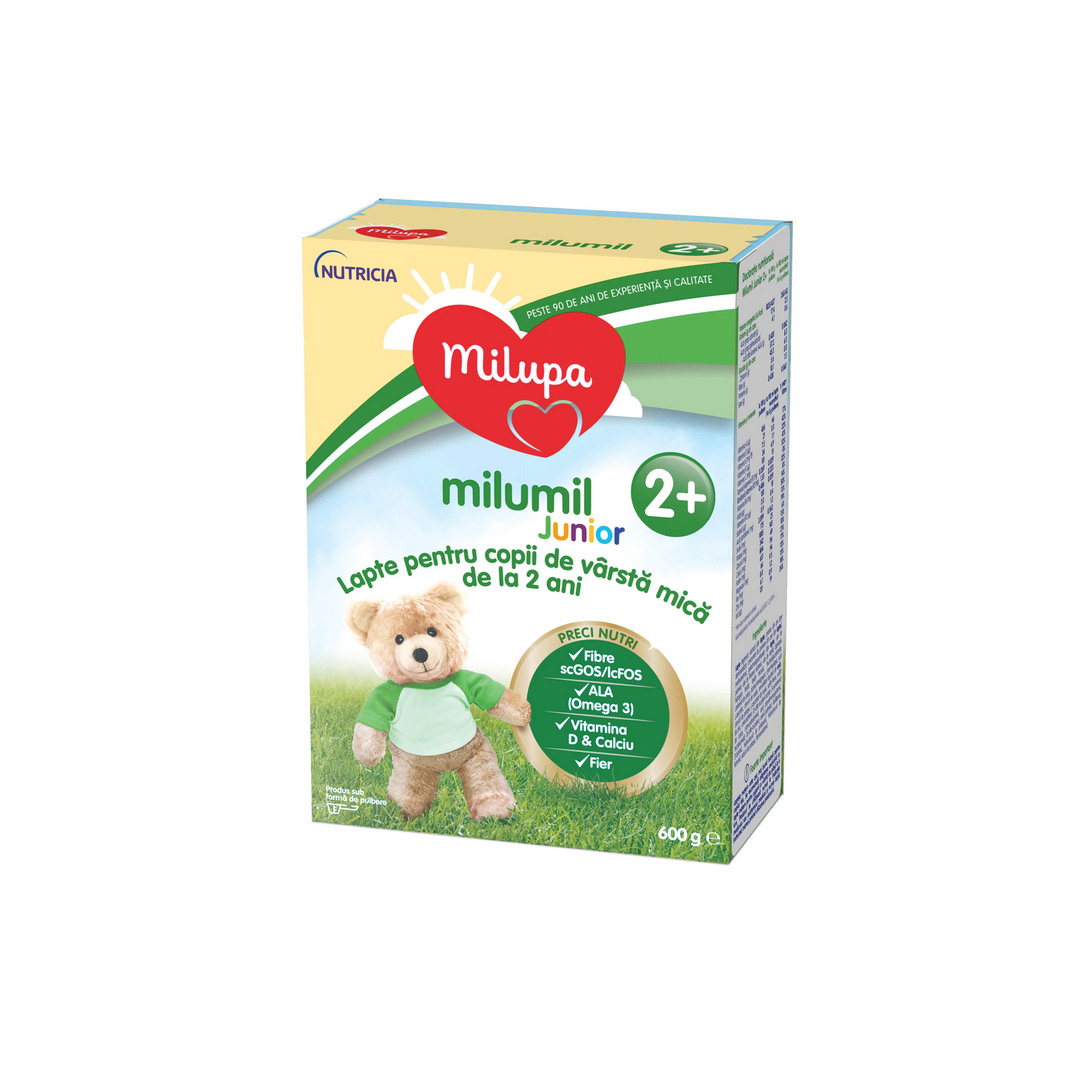 Formula de lapte Milumil Junior, 2 ani+, 600 g, Milupa