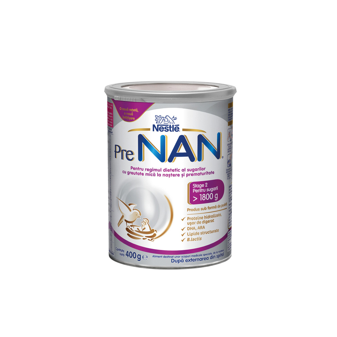 Formula de lapte praf Nestle PRE NAN de la nastere, 400 g