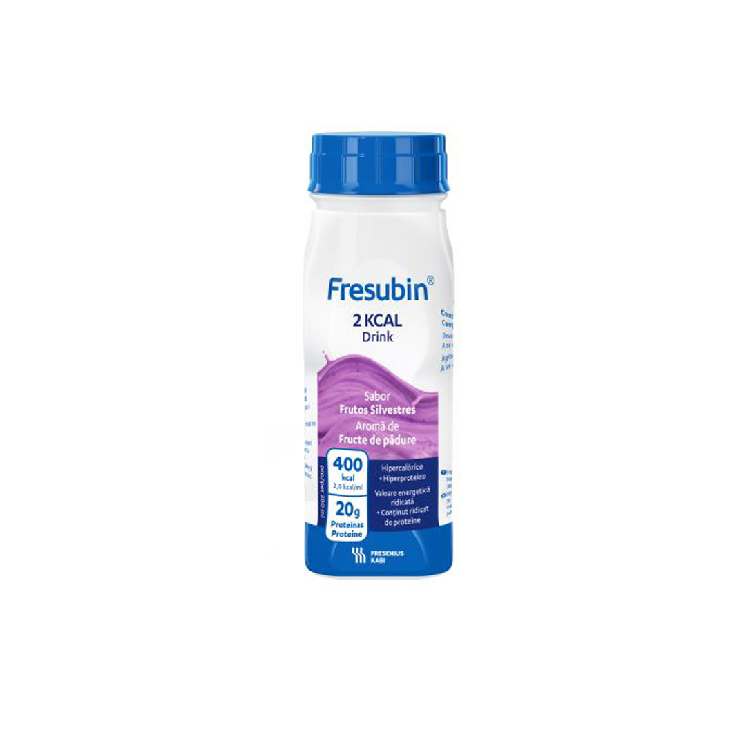 Fresubin, 2kcal, drink, fructe de padure, 4 x 200ml