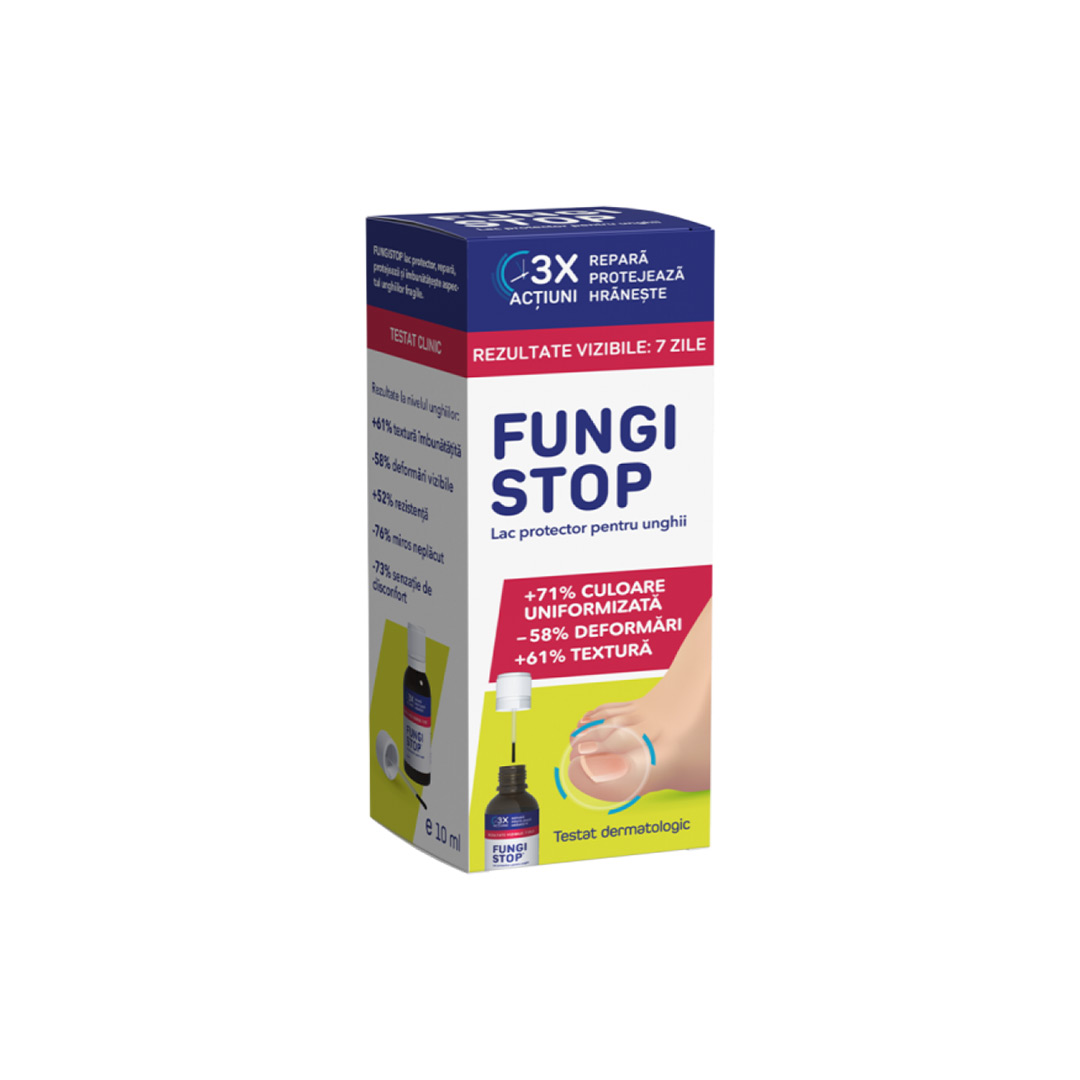 Fungistop lac protector pentru unghii, 10 ml, Fiterman Pharm