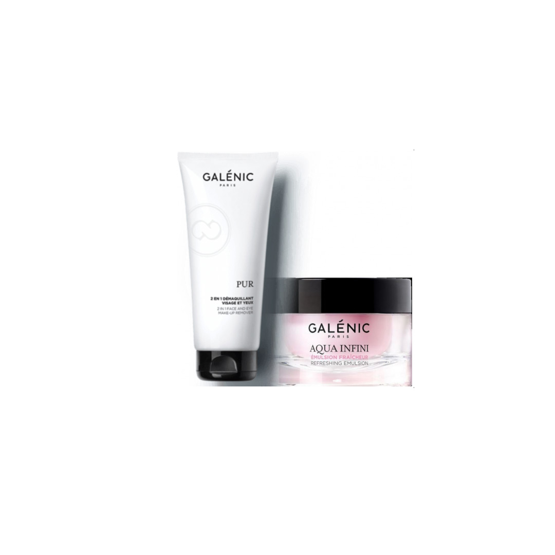 Galenic Aqua Infini Fluid Piele Normala, 50 ml + CADOU: Galenic Pur 2 in 1, 100 ml