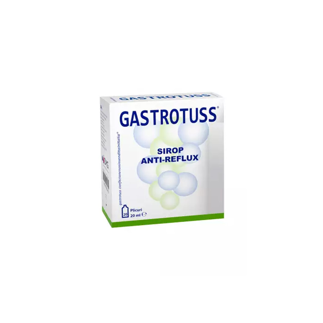 Gastrotuss sirop anti-reflux, monodoze 20ml x 20 plicuri, Plantamed