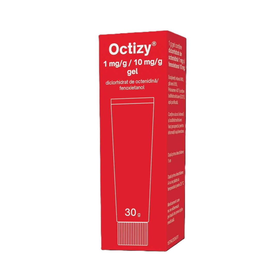Gel antiseptic Octizy, 1 mg/g/10 mg/g, 30 g, Egis Pharmaceuticals