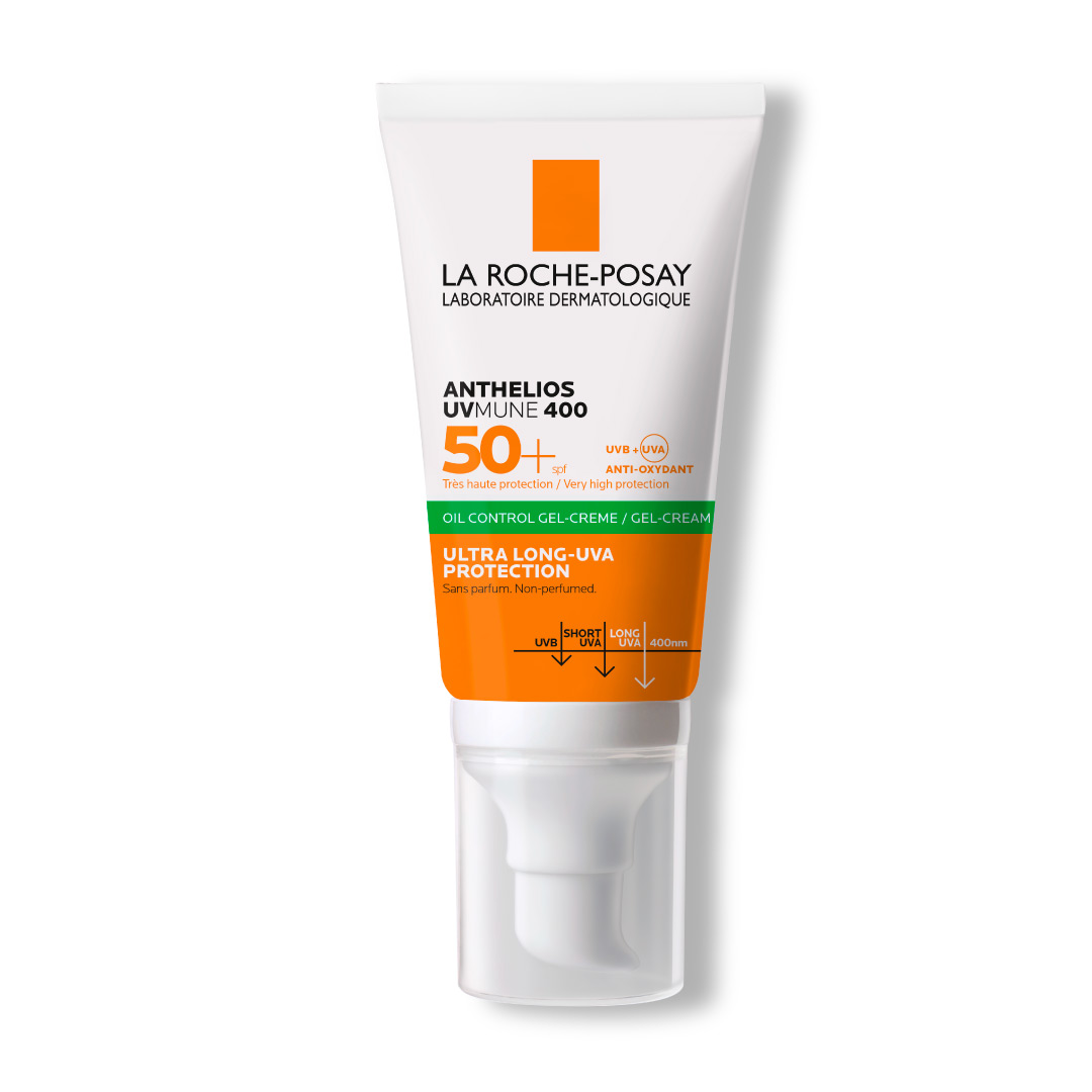 Gel-crema cu protectie solara SPF 50+ pentru fata Anthelios UVmune 400 Oil Control, 50 ml, La Roche Posay