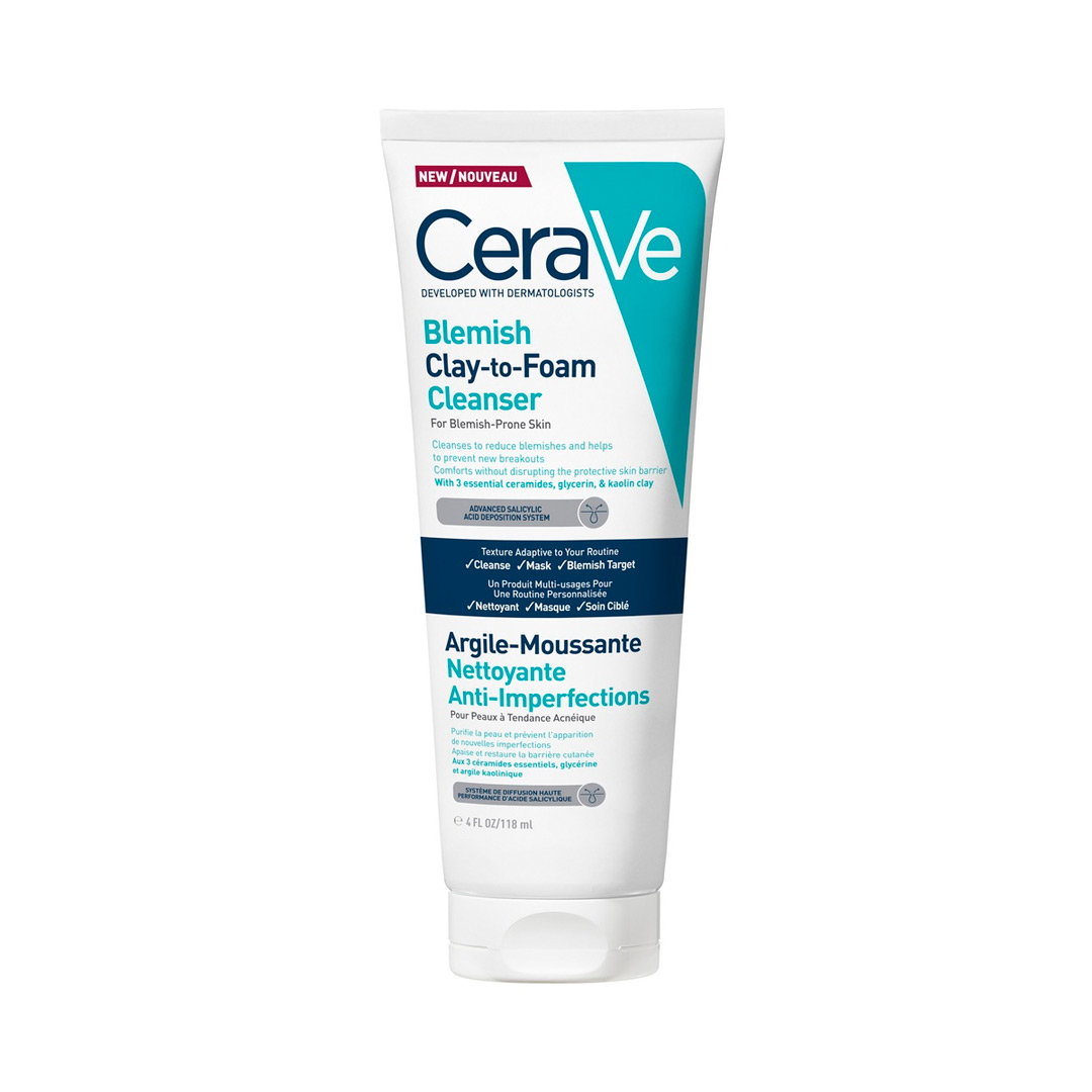 Gel de curatare cu argila anti-imperfectiuni Clay-to-Foam, 118 ml, CeraVe