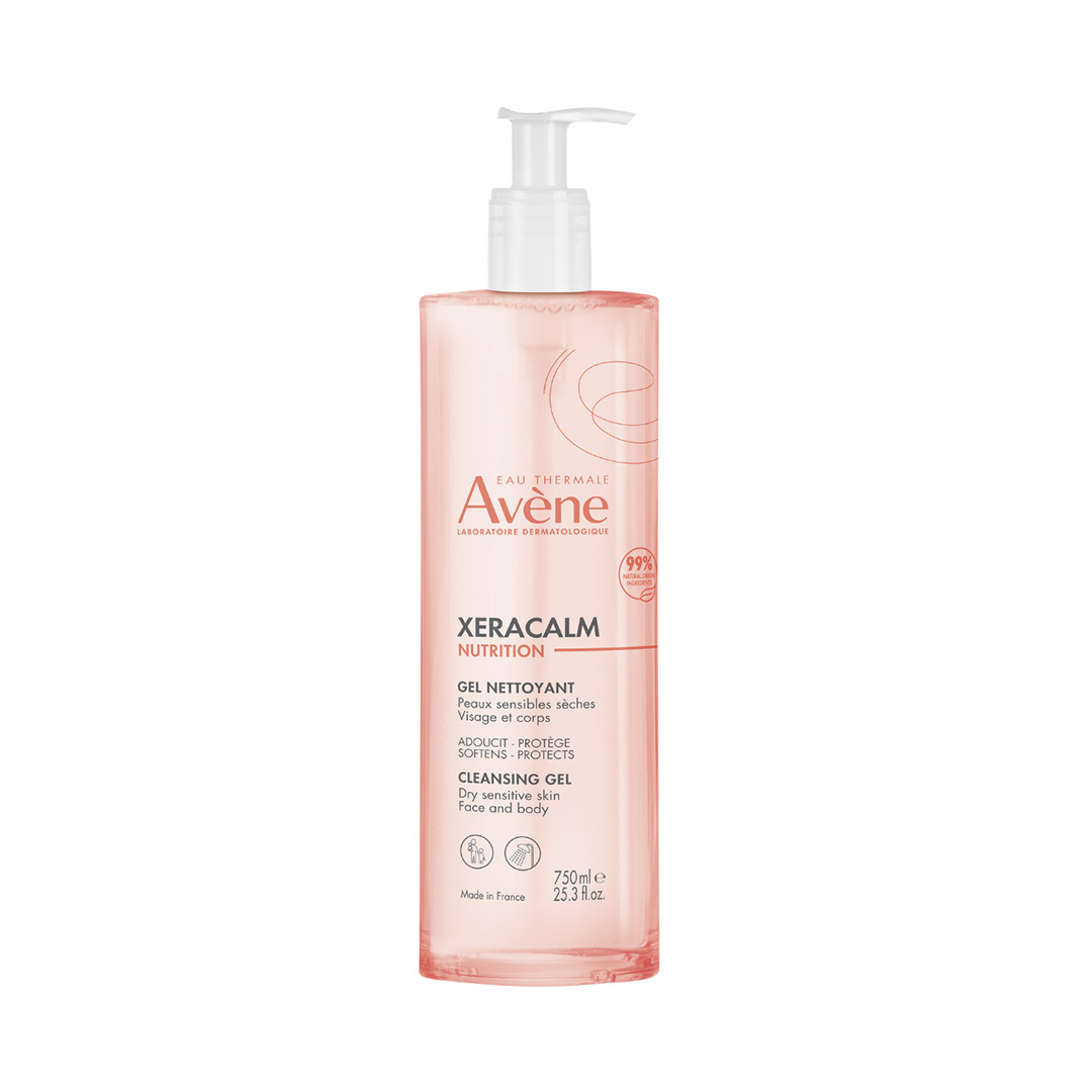 Gel de curatare delicat pentru pielea sensibila Xeracalm Nutrition, 750 ml, Avene