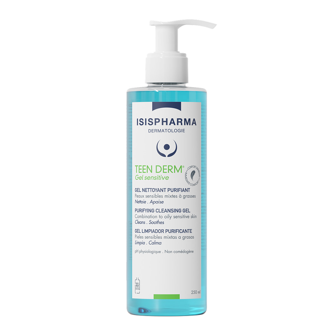 Gel de curatare purifiant Teen Derm Sensitive, 250 ml, IsisPharma
