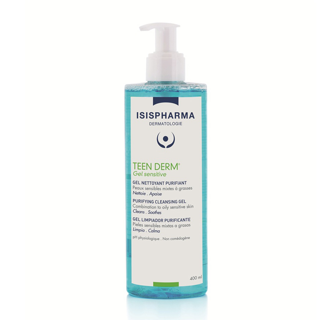 Gel de curatare purifiant, Teen Derm Sensitive, 400 ml, IsisPharma