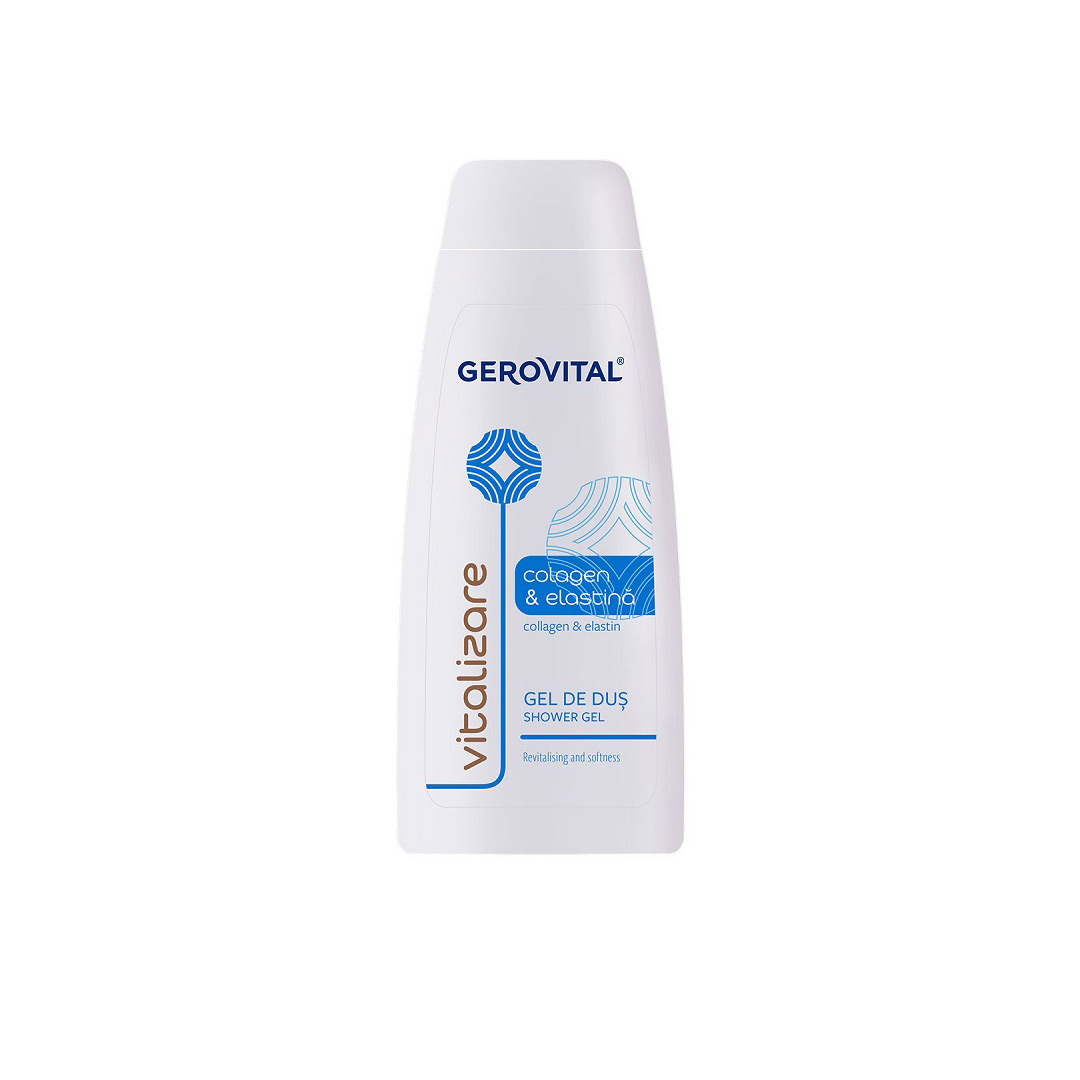 Gel de dus cu colagen si elastina, Vitalizare, 750 ml, Gerovital