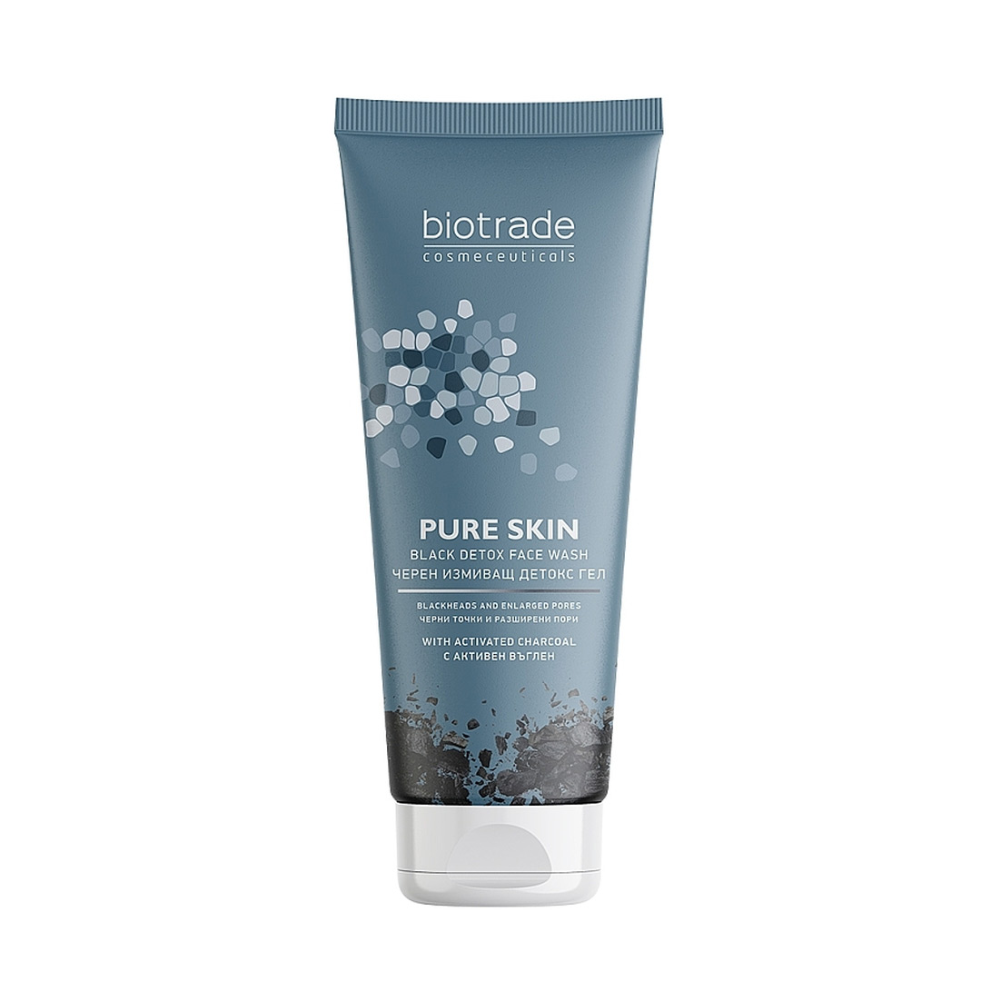 Gel negru detox de curatare Pure Skin, 200 ml, Biotrade