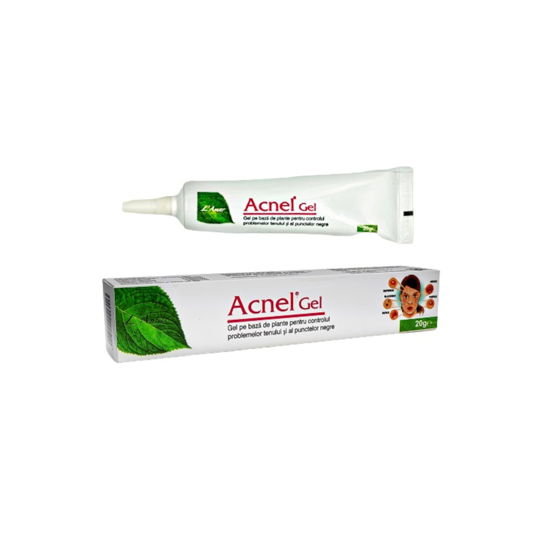 Gel pe baza de plante impotriva punctelor negre, Acnel Gel, 20 g