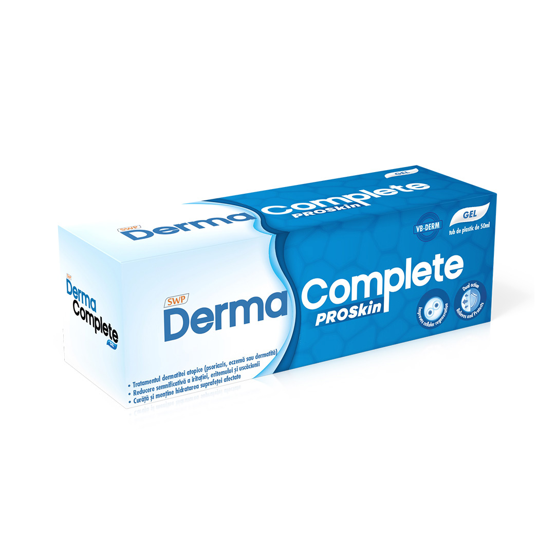 Gel pentru afectiuni cutanate ale pielii Derma Complete Proskin, 50 ml, Sun Wave Pharma