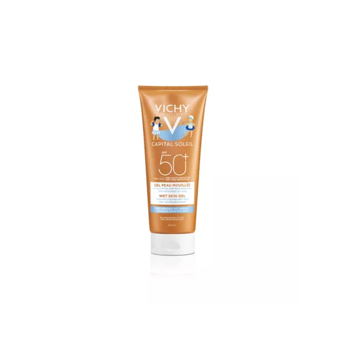 Gel pentru copii rezistent la apa cu SPF50+ Capital Soleil, 200 ml, Vichy