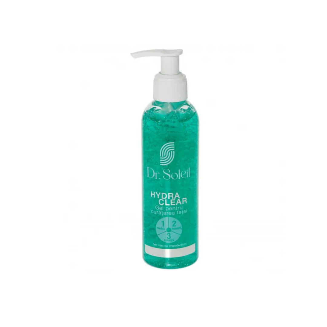 Gel pentru curatarea fetei Hydra Clear, 200ml, Dr. Soleil