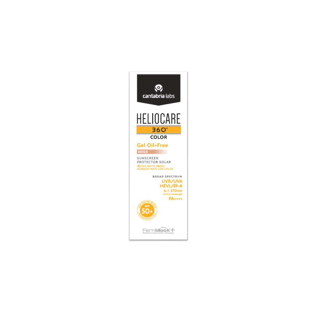 Gel pentru protectie solara cu SPF 50+ Heliocare 360 Color, Nuanta Beige, 50 ml, Cantabria Labs