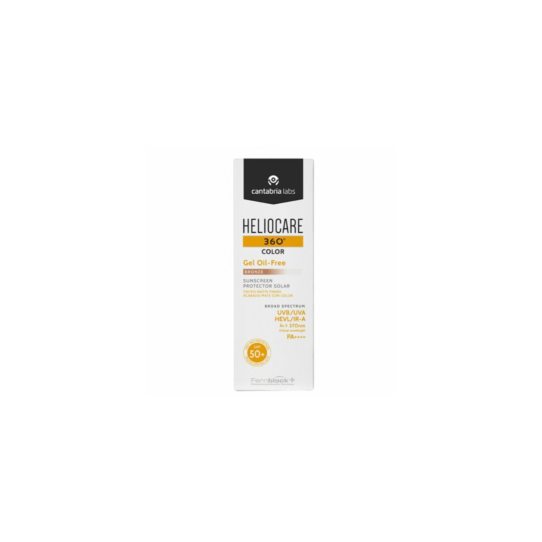 Gel pentru protectie solara cu SPF 50+ Heliocare 360 Color, Nuanta Bronze, 50 ml, Cantabria Labs