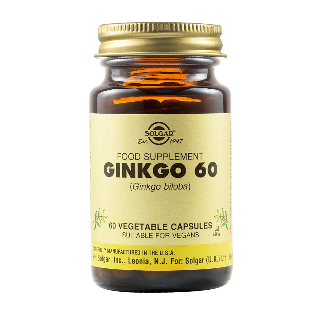 Ginkgo Biloba 60, 60 capsule, Solgar