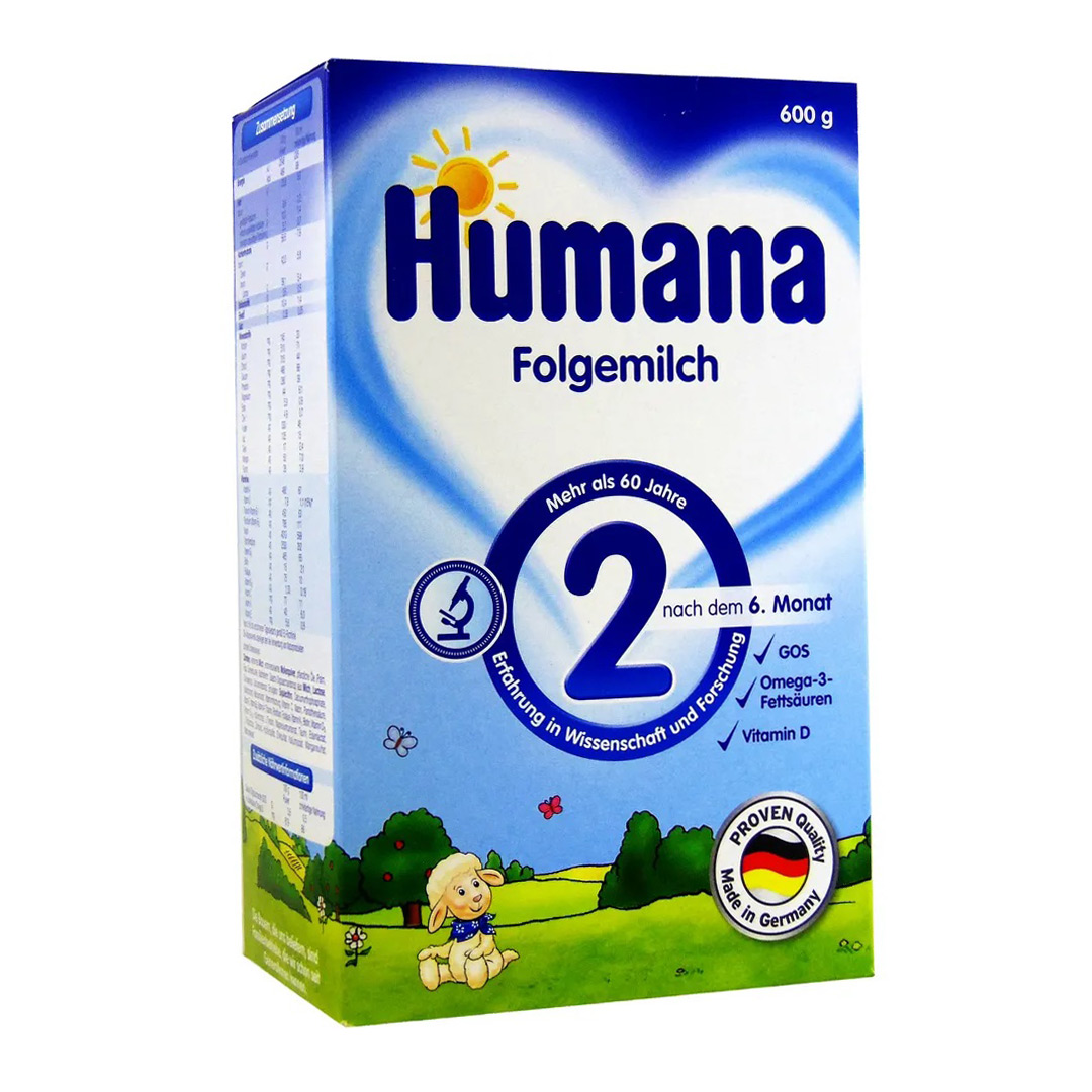 Humana formula 2, lapte praf de la 6 luni, 600 grame