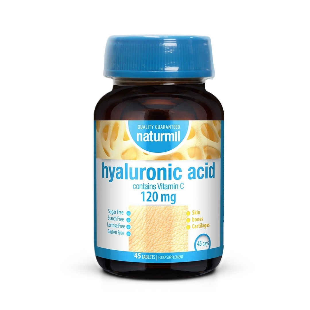 Hyaluronic Acid, 120 mg, 45 tablete, Naturmil