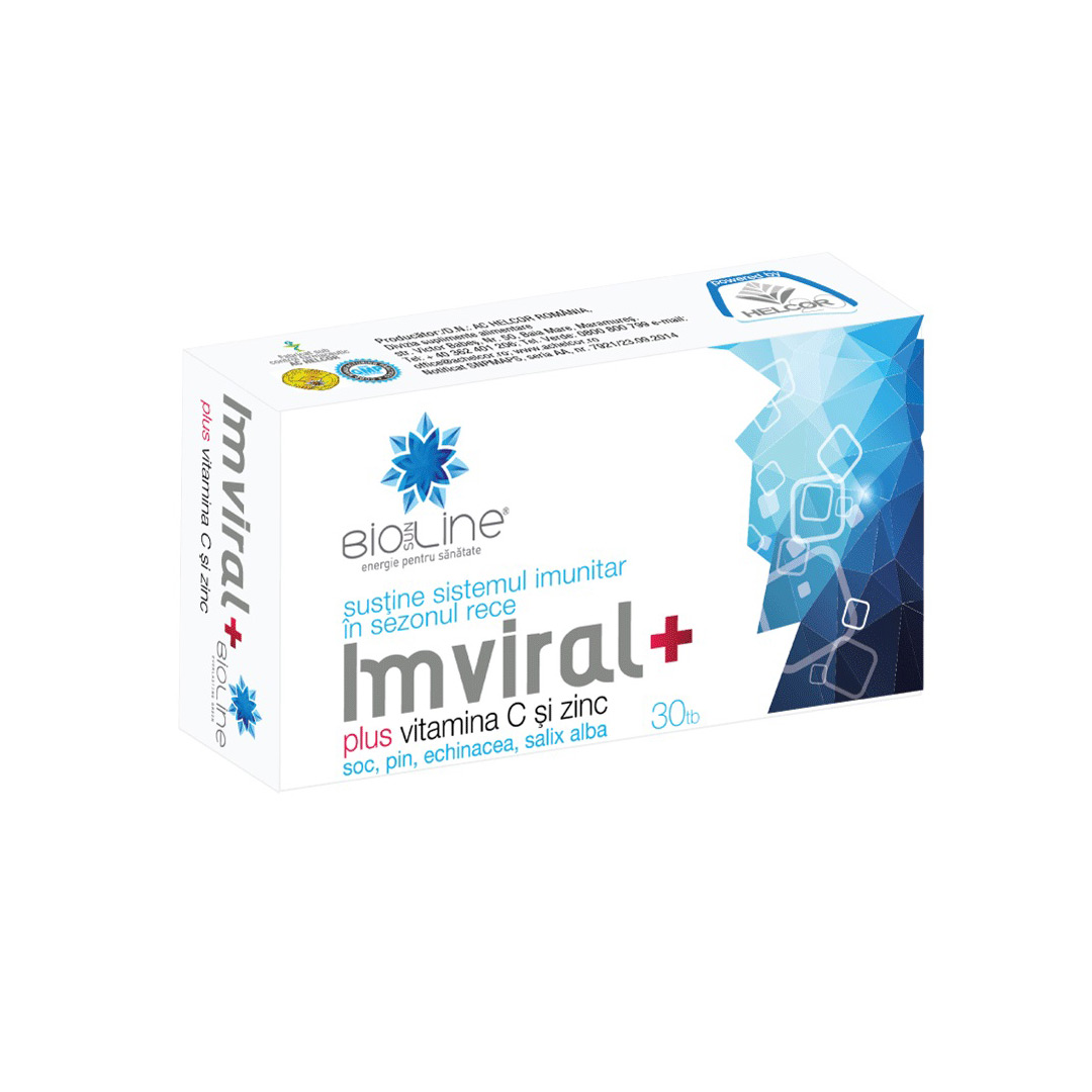 Imviral Plus Vitamina C si Zinc, 30 tablete, Helcor