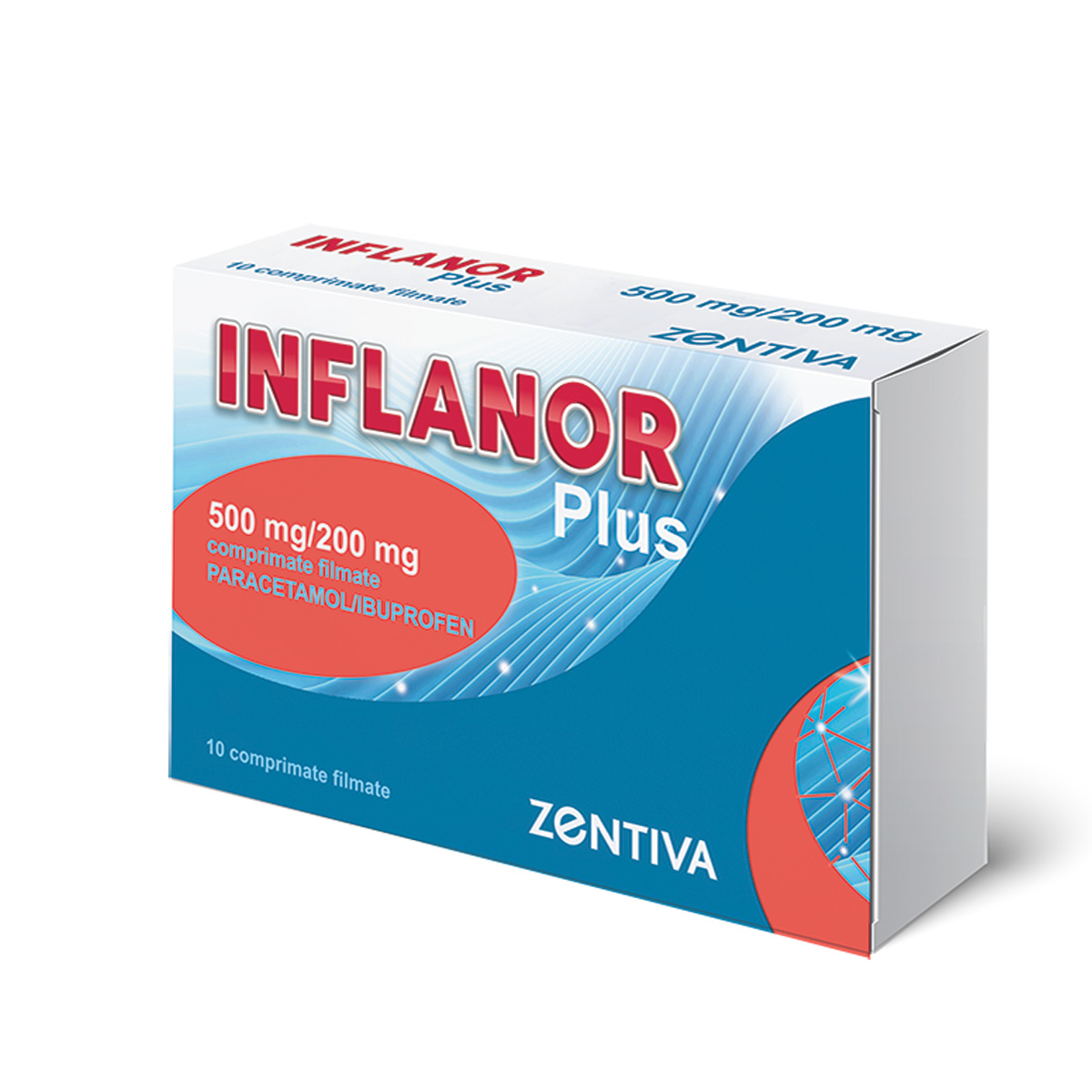 Inflanor plus 500 mg/200 mg, 10 comprimate filmate, Zentiva K.S.